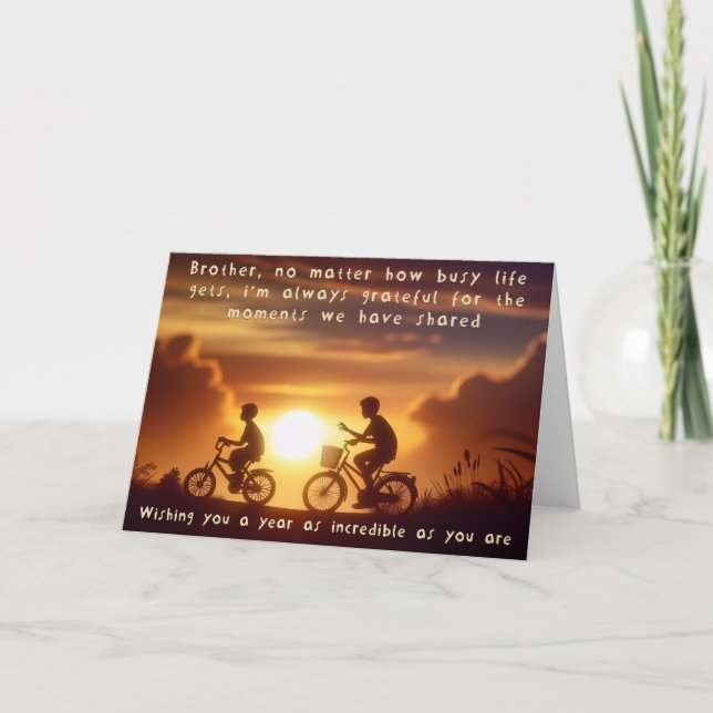 Brother Birthday Card  (Front)