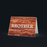 Brother Birthday Card<br><div class="desc">Birthday card for a special brother. This card is customizable with your personalized message on the inside by simply editing the text or adding your brother's name.</div>