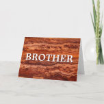 Brother Birthday Card<br><div class="desc">Birthday card for a special brother. This card is customizable with your personalized message on the inside by simply editing the text or adding your brother's name.</div>