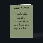 BROTHER BIRTHDAY CARD<br><div class="desc">CUSTOMIZE INSIDE AND BACK OF CARD</div>
