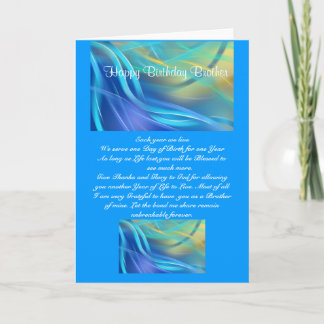 Brother birthday card
