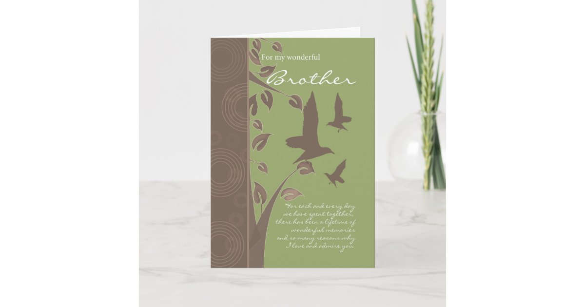 Brother Birthday Card Birthday Greeting Card For Zazzle Com