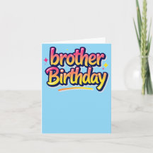  Brother Birthday Colorful Graffiti Lettering