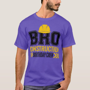 Brother Birthday Crew 1st construction Birthday Tr T-Shirt