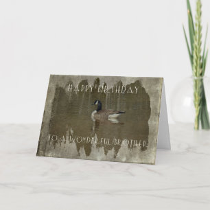 Brother Birthday Greeting Card - Canada Goose