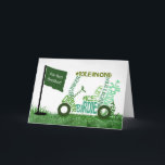 Brother Birthday Par-fect Golf Cart in Words Card<br><div class="desc">Perfect for your golfing brother,  this clever birthday card features a golf cart formed entirely from colorful golf terms and a flag with the phrase “Par-fect Brother!” The bright,  sporty design and creative typography will make any brother who loves the game smile on his big day.</div>