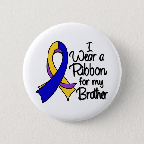 Brother _ Bladder Cancer Ribbon Pinback Button