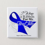 Brother Blue Ribbon - Colon Cancer Button at Zazzle