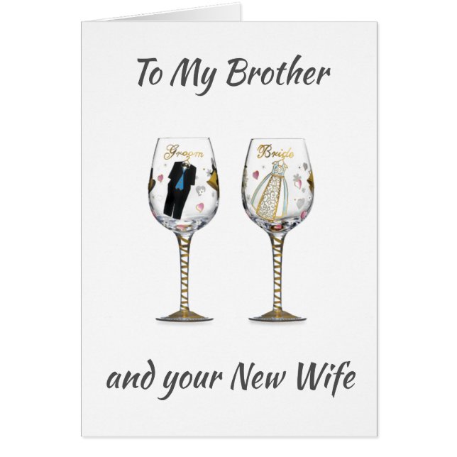 BROTHER-CELEBRATE YOUR LOVE WEDDING WISHES (Front)