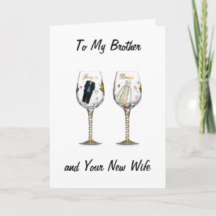 **BROTHER**-CELEBRATE YOUR LOVE WEDDING WISHES CARD