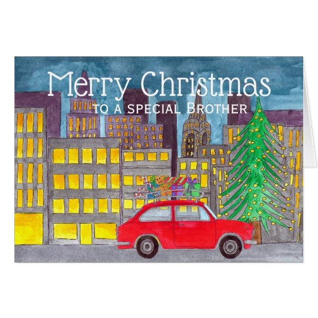 Brother Christmas in the City Customizable  (Front Horizontal)