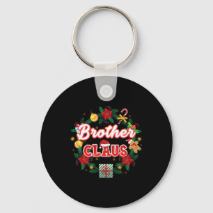 Brother Claus Christmas Santa Laurel Wreath Mistle Keychain