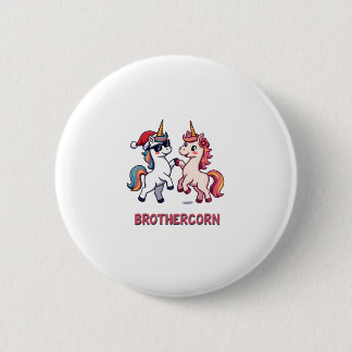 Brother-corn Unicorn Matching Family Pajama Christ Button
