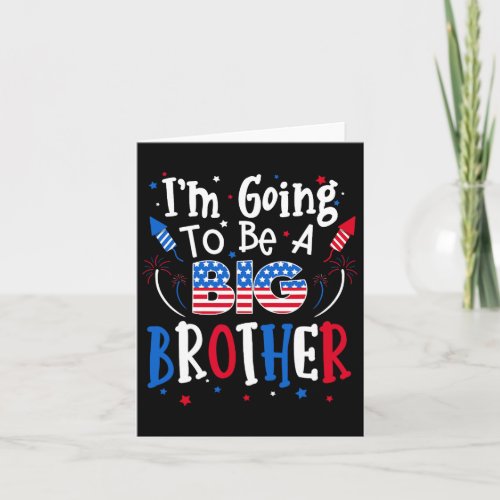 Brother Cute 4th Of July Pregnancy Announcement Gi