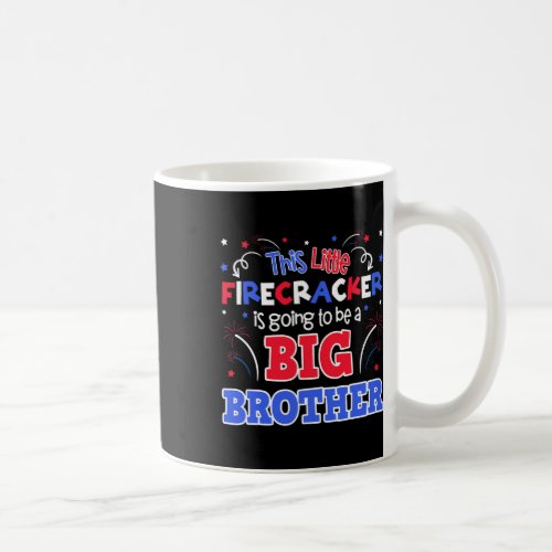 Brother Cute 4th Of July Pregnancy Announcement Gi Coffee Mug