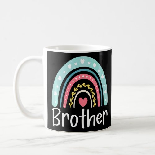 Brother Cute Sibling Family Matching Rainbow  Coffee Mug