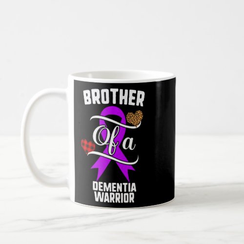 Brother Dementia Awareness Leopard Buffalo Plaid F Coffee Mug