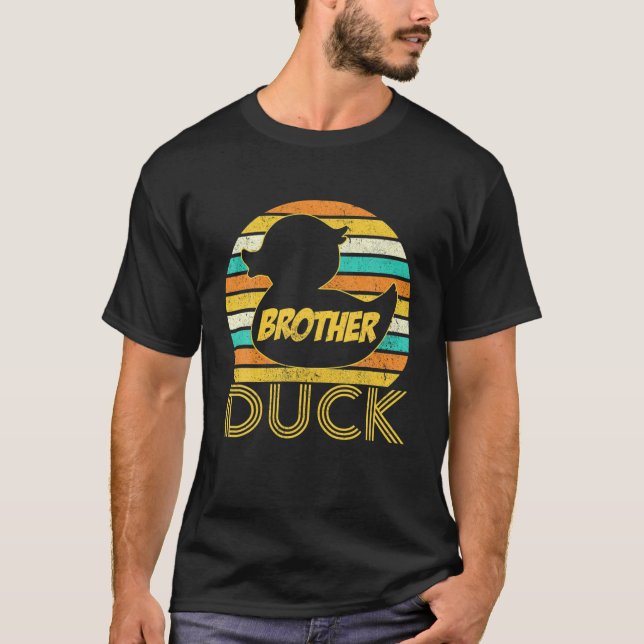 Brother Duck Rubber Duck Matching Family Cute T-Shirt (Front)