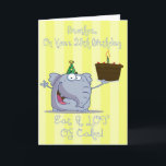 Brother Eat More Cake 25th Birthday Card<br><div class="desc">card</div>