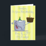 Brother Eat More Cake 30th Birthday Card<br><div class="desc">card</div>