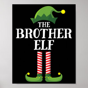 Brother Elf Matching Family Group Christmas Party  Poster