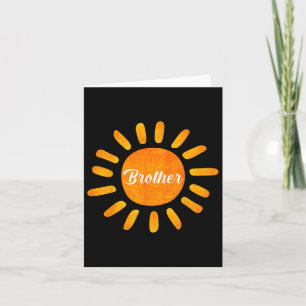 Brother First Trip Around The Sun Family Vacation Card
