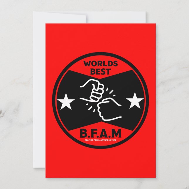 Brother From Another Mother Holiday Card (Front)