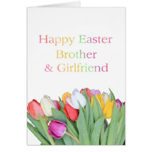 Brother & Girlfriend Happy Easter Cards