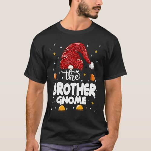 Brother Gnome Leopard Family Matching Christmas Pa T_Shirt