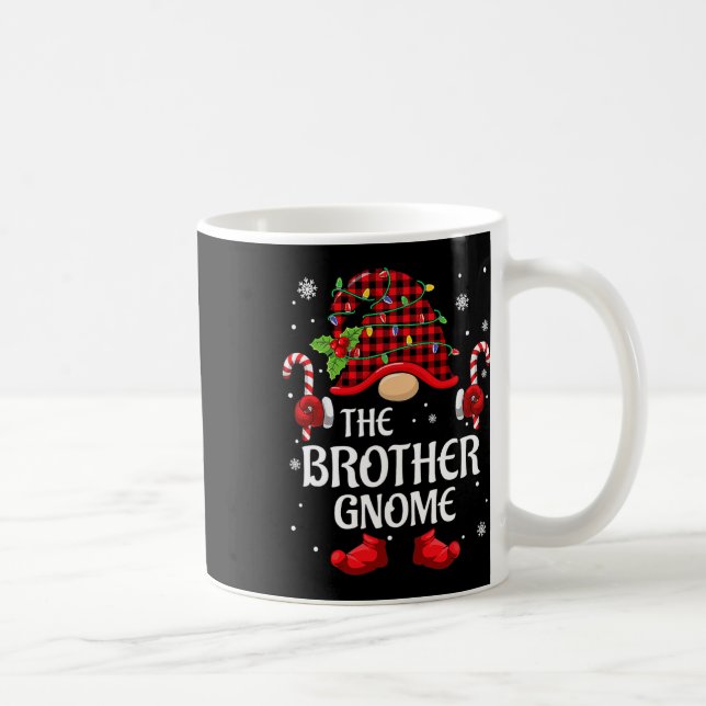 Brother Gnome Matching Christmas Pjs For Family  Coffee Mug (Right)