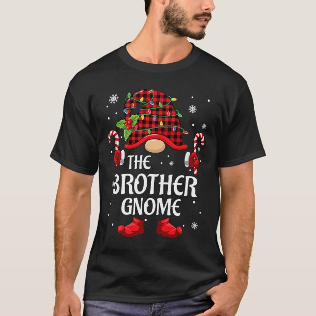 Brother Gnome Matching Christmas Pjs For Family  T-Shirt (Front)