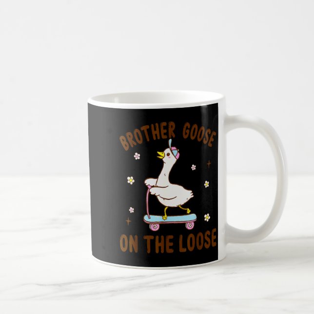 Brother Goose On The Loose Funny Birthday Matching Coffee Mug (Right)