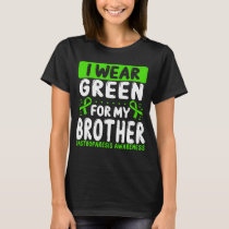 Brother Green Ribbon Twin Gastroparesis Awareness T-Shirt