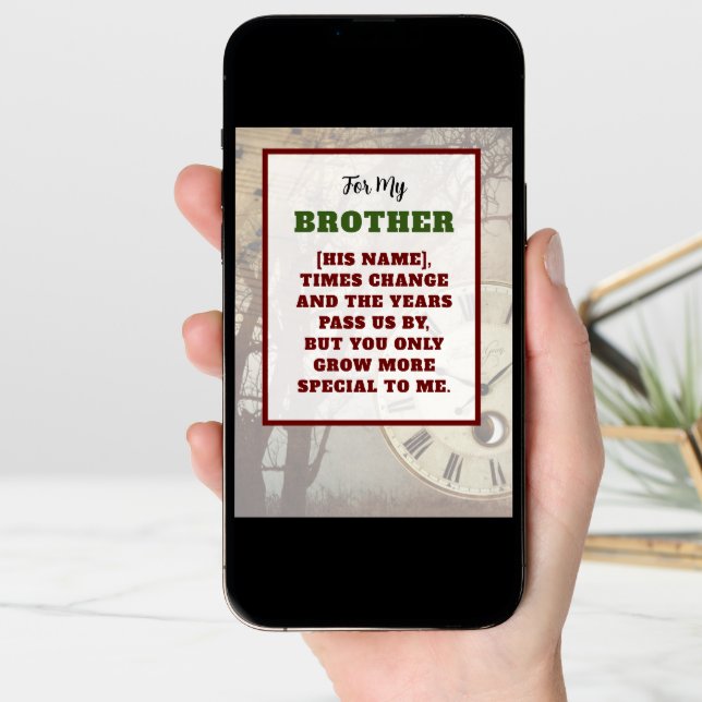 Brother Grows More Special Birthday Card (Front Digital)