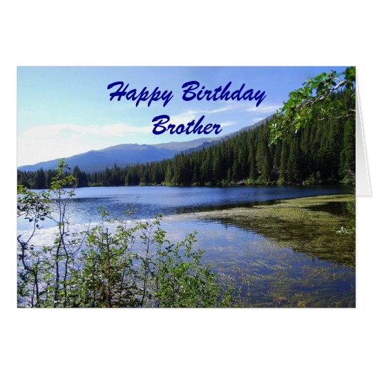 Brother, Happy Birthday, Bear Lake, Colorado Card | Zazzle.com
