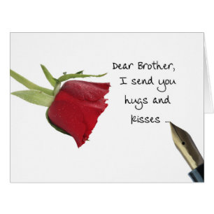 Brother Happy Valentine's Day Roses Cards