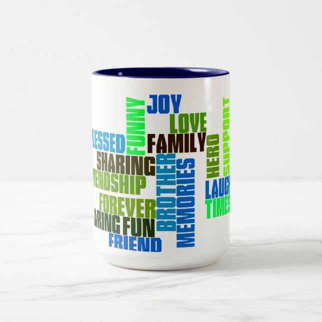 Brother Hero Blue Two Toned Mug (Center)