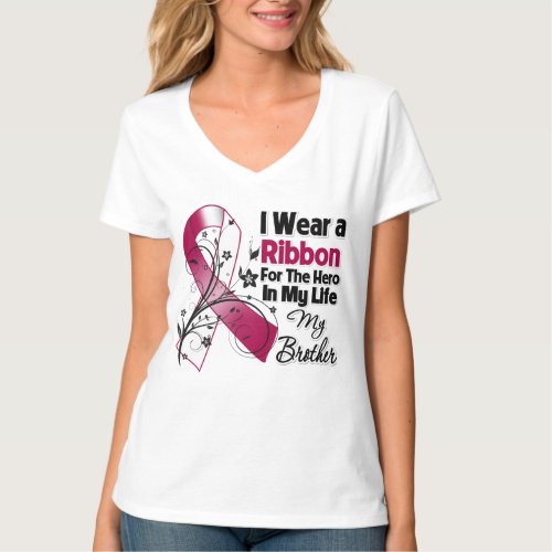 Brother Hero in My Life Head Neck Cancer T_Shirt