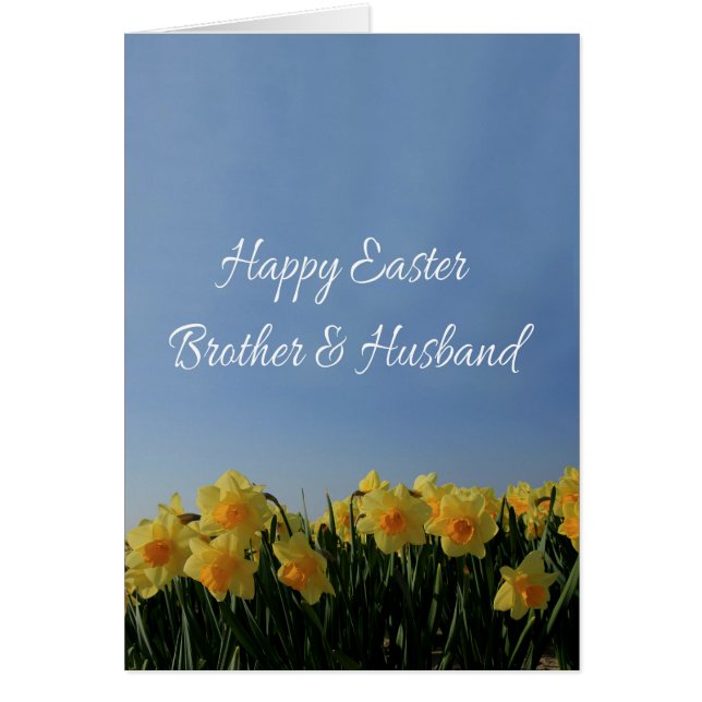 Brother & Husband   Happy Easter Cards (Front)