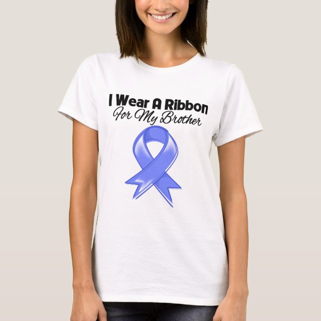 Brother - I Wear Periwinkle Ribbon T-Shirt (Front)