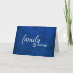 brother-in-law birthday blue leather card<br><div class="desc">Birthday for brother-in-law with blue leather textured background.</div>