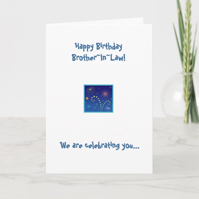Brother In Law Birthday Card (Front)