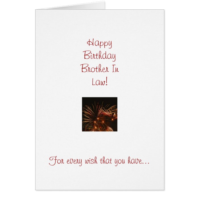 Brother In Law Birthday Card