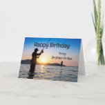 Brother-in-law Birthday Fishing Therapy Forest  Card<br><div class="desc">Brother-in-law Birthday Nature & Fishing Therapy</div>