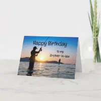 Fishing Birthday Card for Brother in Law-brother in Law Birthday