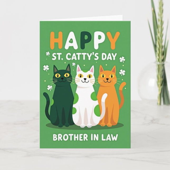 Brother In Law Cat Card (Front)