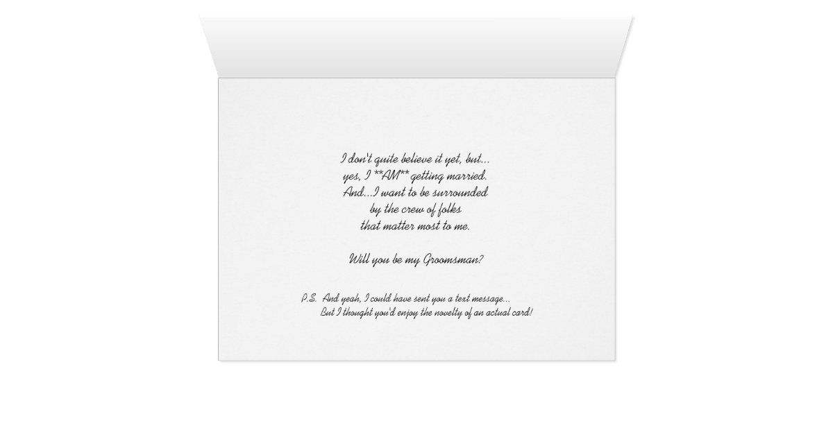 Brother in Law Groomsman Invitation Customizable | Zazzle