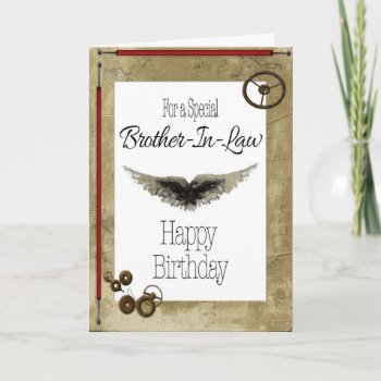 Brother-in-law Happy Birthday Card by NightSweatsDiva at Zazzle