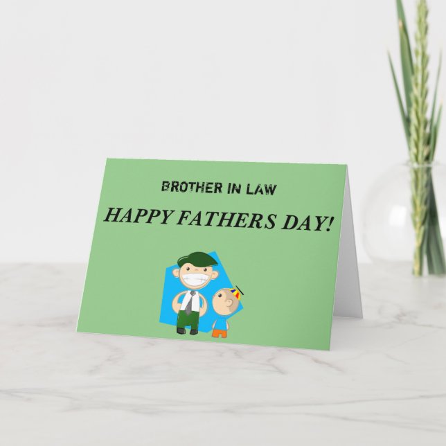 Brother in Law   Happy Father's Day Card (Front)