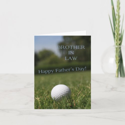 Brother in Law   Happy Fathers Day Card